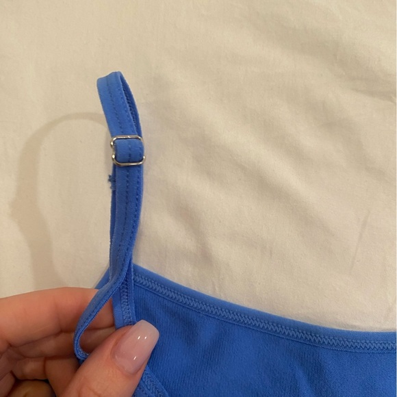 Blue crop top with cut outs - Picture 3 of 4